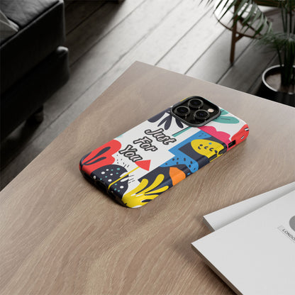 Colorful Phone Case with "Just For You" Design - Fun Gift, Unique Phone Accessory, Vibrant Design, Custom Gift Idea, Personal Touch