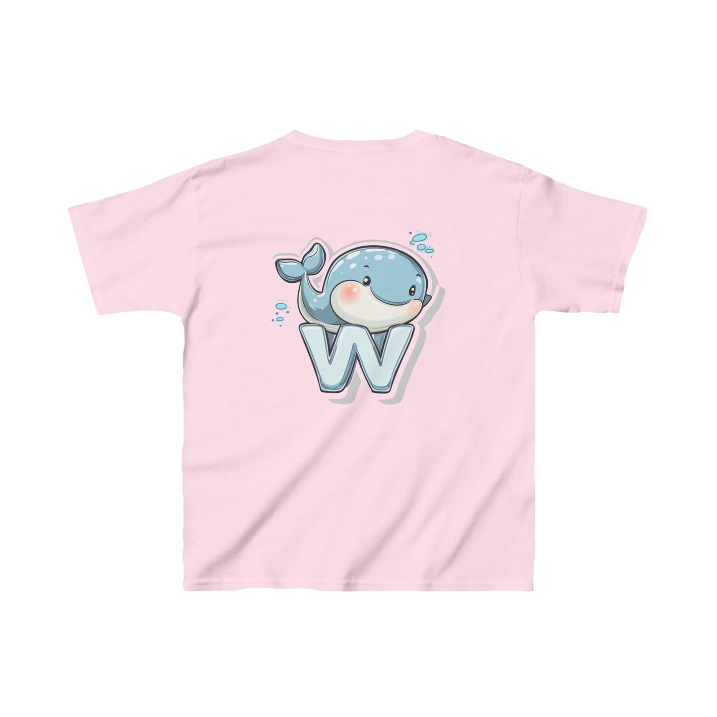 Youth Heavy Cotton™ Tee - Unisex Cute Cartoon Whale Design T-Shirt