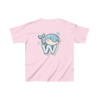 Youth Heavy Cotton™ Tee - Unisex Cute Cartoon Whale Design T-Shirt