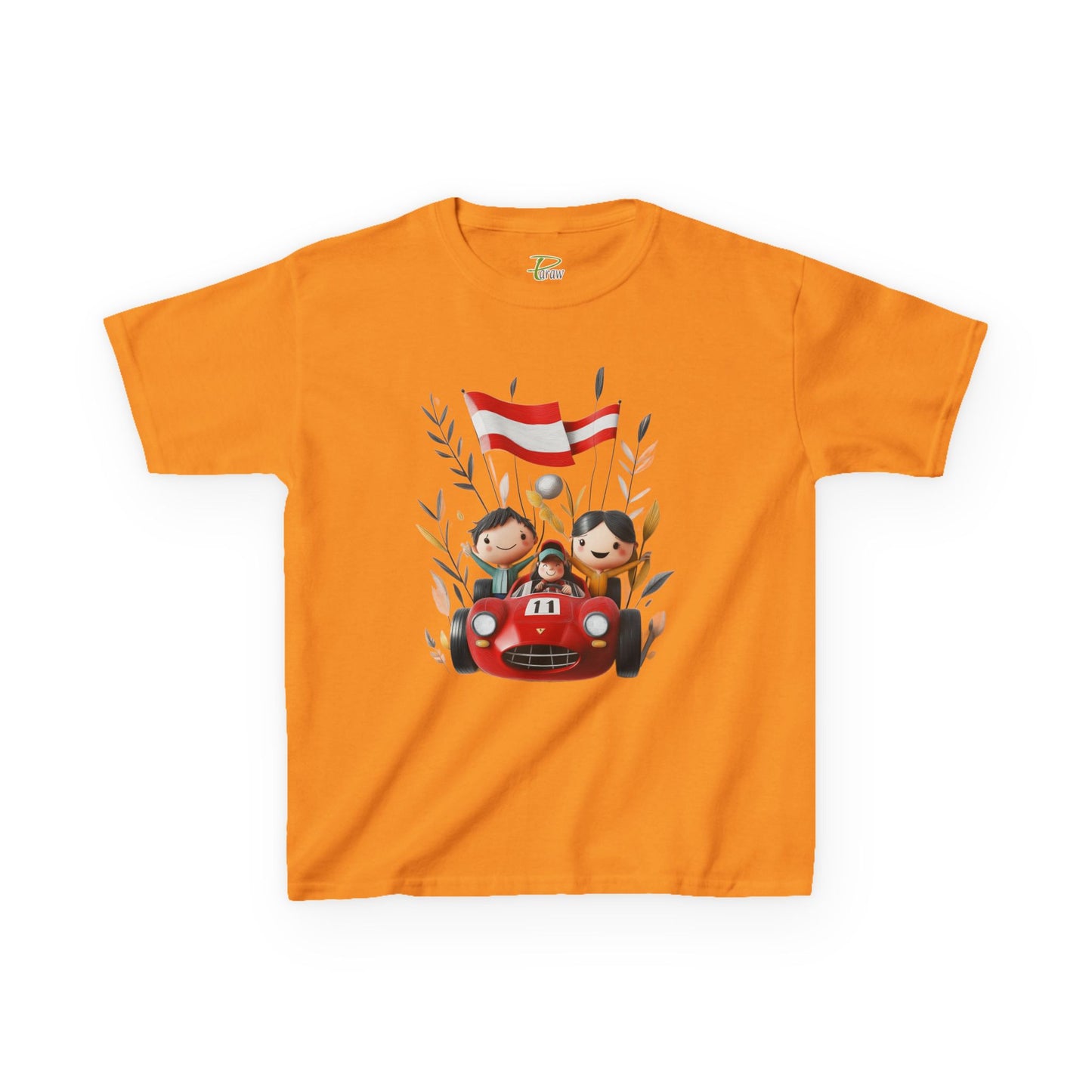 Youth Heavy Cotton™ Tee - Funny Race Car Graphic T-shirt for Kids