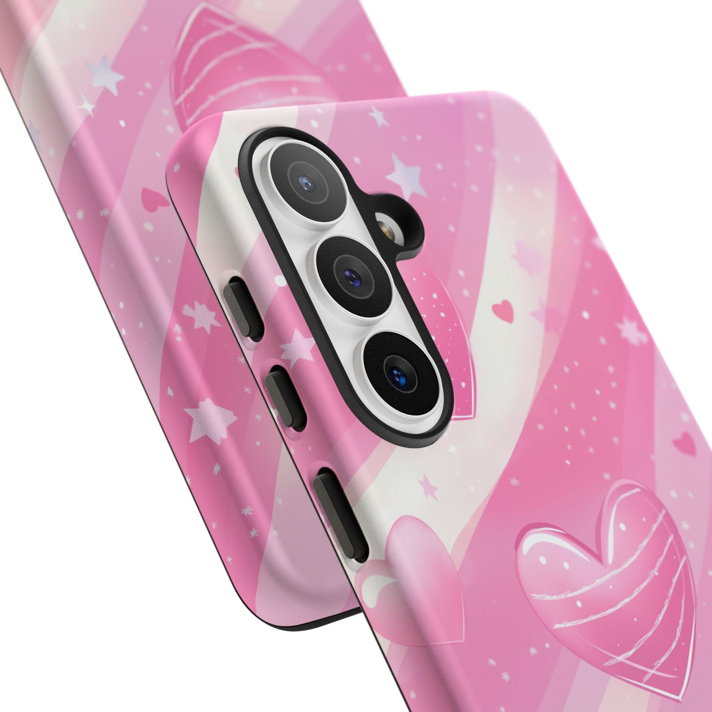Pink Hearts Phone Case - iPhone, Samsung, and Google case