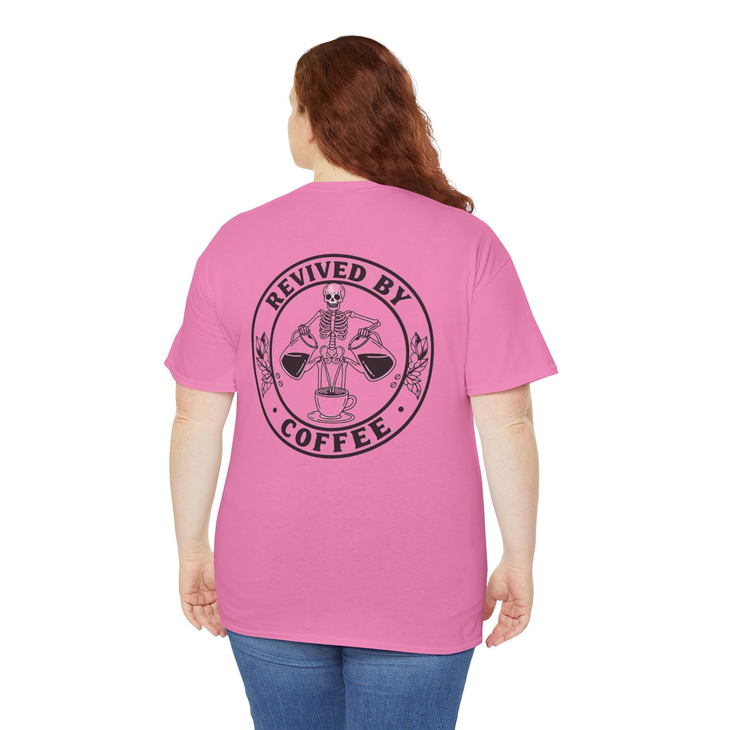 Revived by Coffee Unisex Heavy Cotton Tee - Perfect for Coffee Lovers