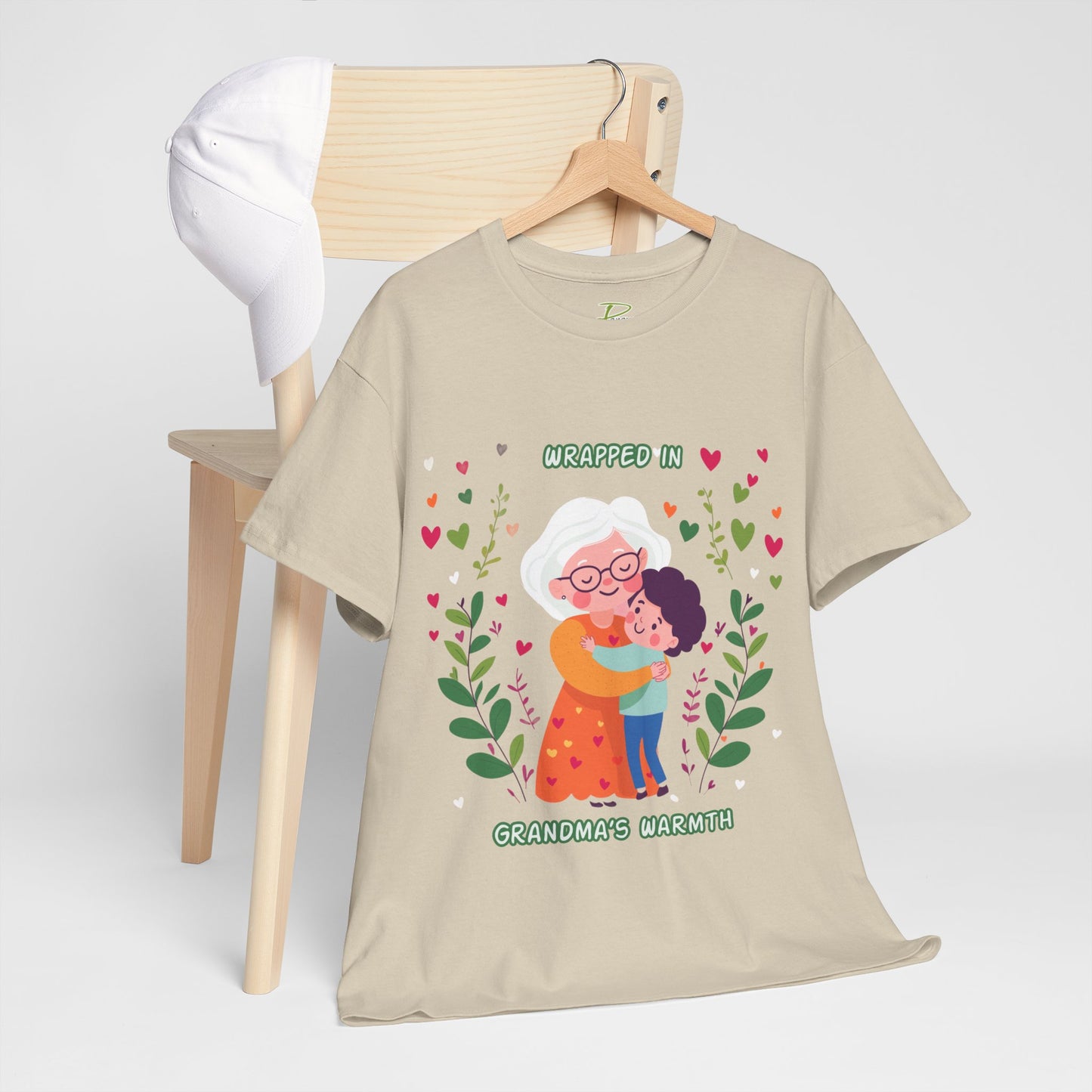 Grandma's Love Heavy Cotton Tee - Heartfelt Family Connection T-Shirt