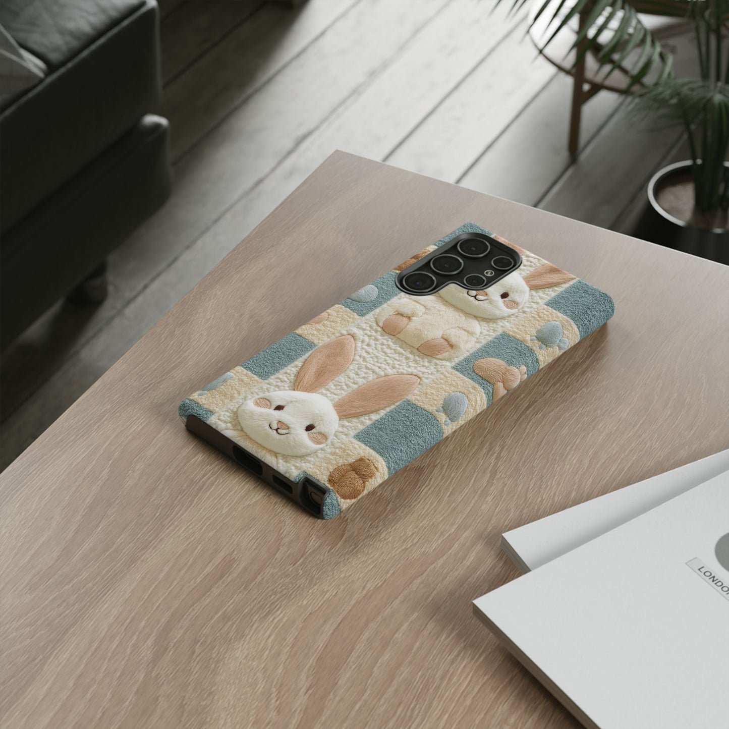 Adorable Rabbits Phone Case – Cute & Durable Protection - iPhone, Samsung, and Google case