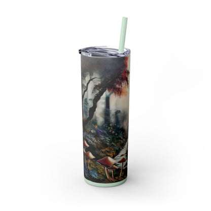 Skinny Tumbler with Straw, 20oz - Forest Insulated Tumbler