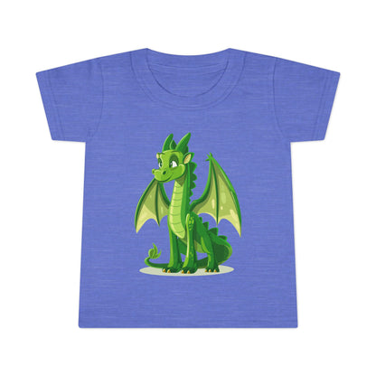 Cute Green Dragon Toddler T-Shirt - Adorable Kids Tee for Playtime and Parties - Unisex Toddler T-Shirt