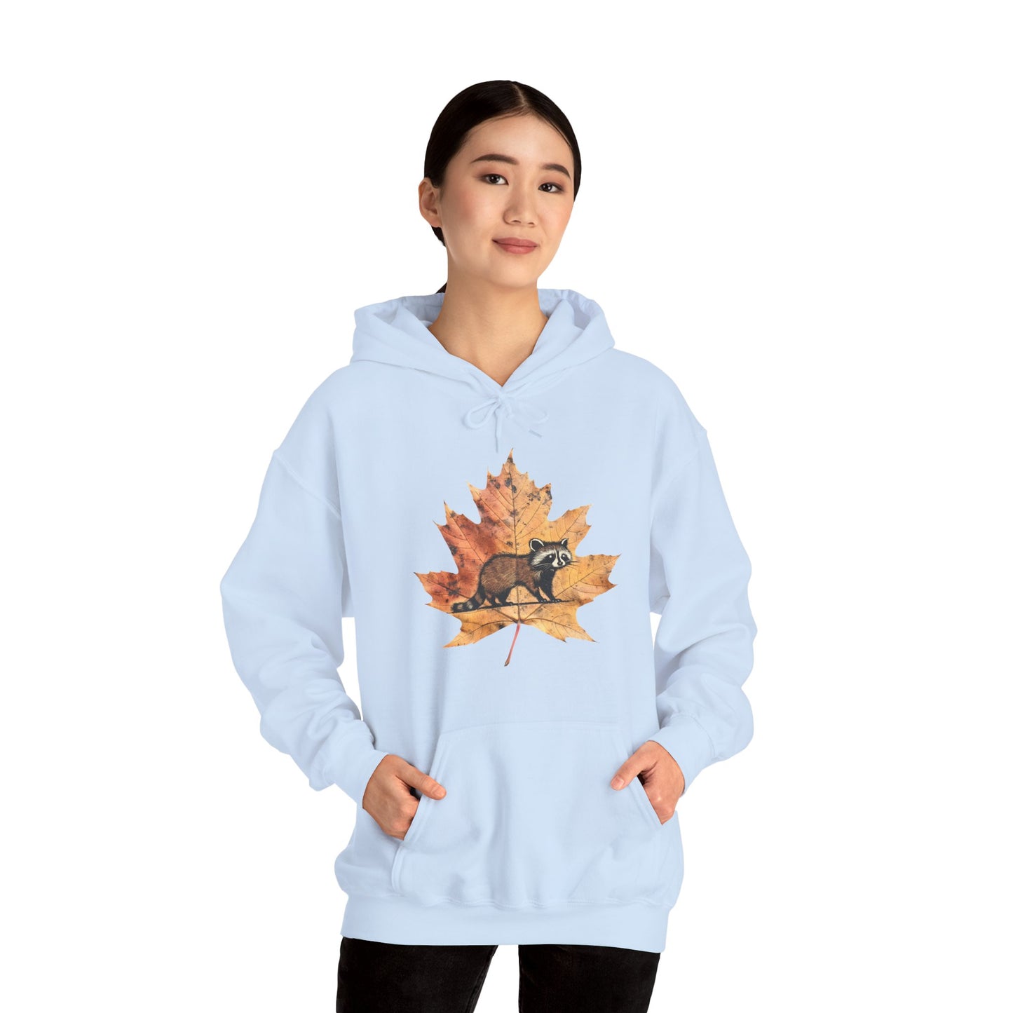 Raccoon Design Hoodie - Unisex Heavy Blend™ Hooded Sweatshirt