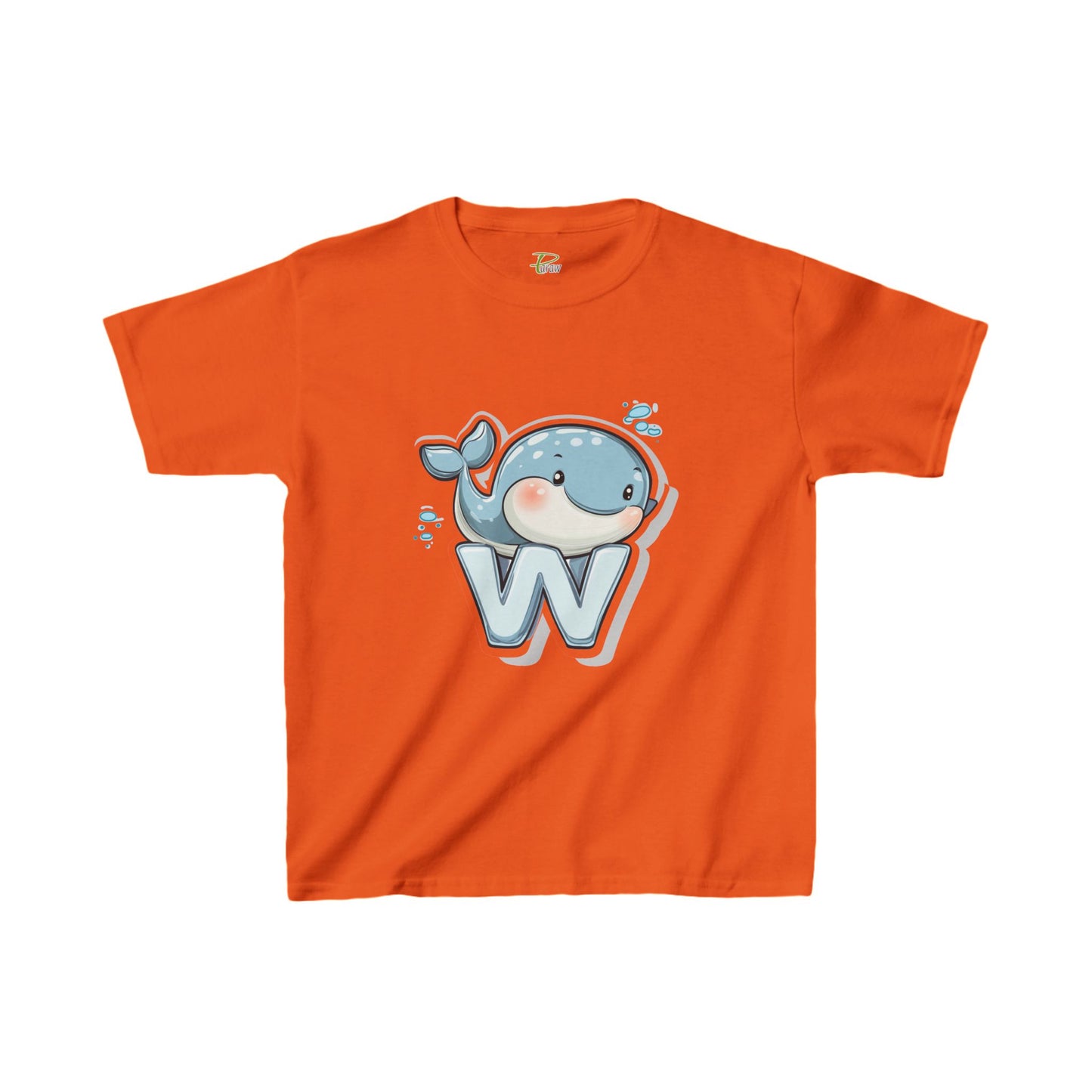 Youth Heavy Cotton™ Tee - Unisex Cute Cartoon Whale Design T-Shirt