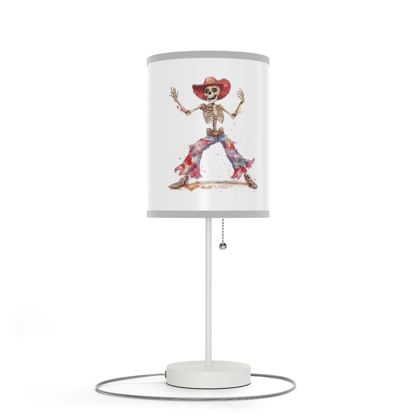 Lamp on a Stand, US|CA plug - Watercolor Skeleton Lamp - Table Lamps