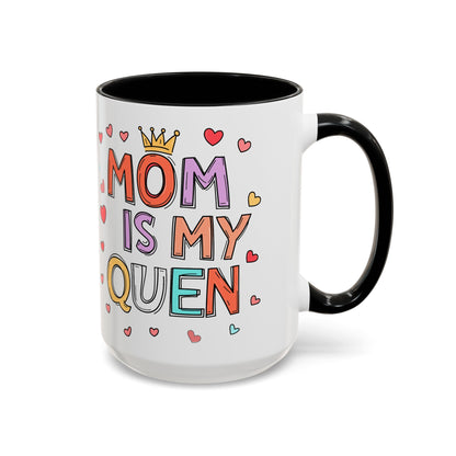 Queen Mom Accent Coffee Mug - Perfect Gift for Mother's Day - Birthday Gift