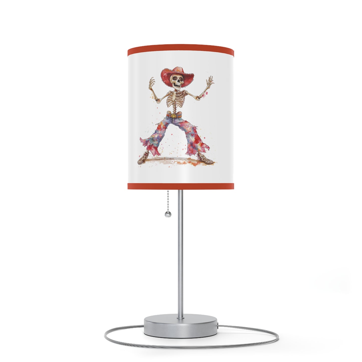 Lamp on a Stand, US|CA plug - Watercolor Skeleton Lamp - Table Lamps