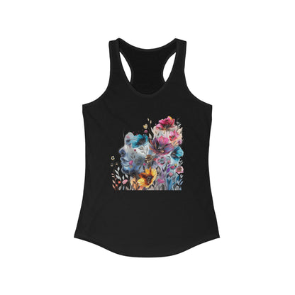Watercolor Women's Ideal Racerback Tank - Attractive Colorful Miniature Racerback Tank Top - Summer Top