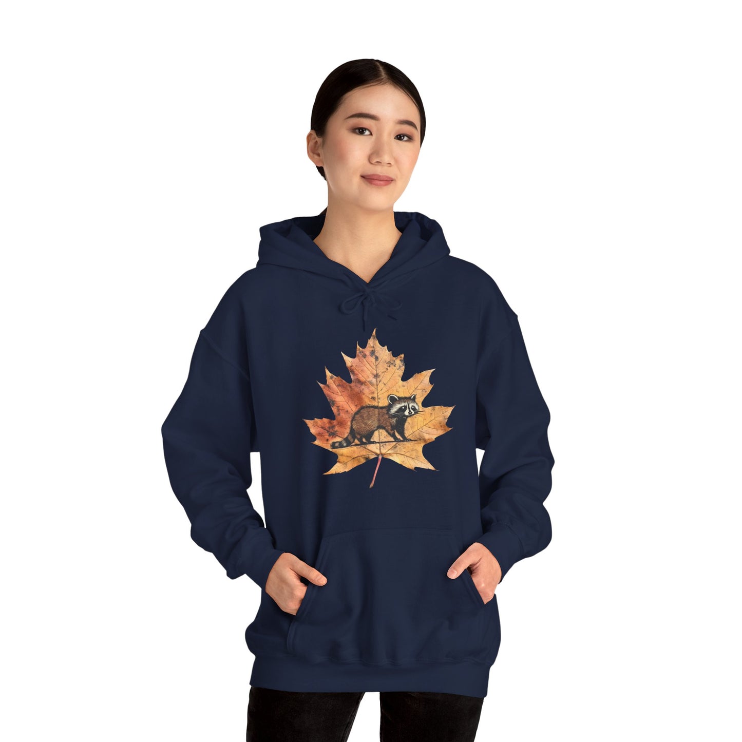 Raccoon Design Hoodie - Unisex Heavy Blend™ Hooded Sweatshirt