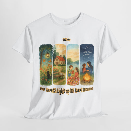Mom Love Unisex Cotton Tee - Nostalgic & Heartwarming Gift for Mother's Day - Birthday Gift