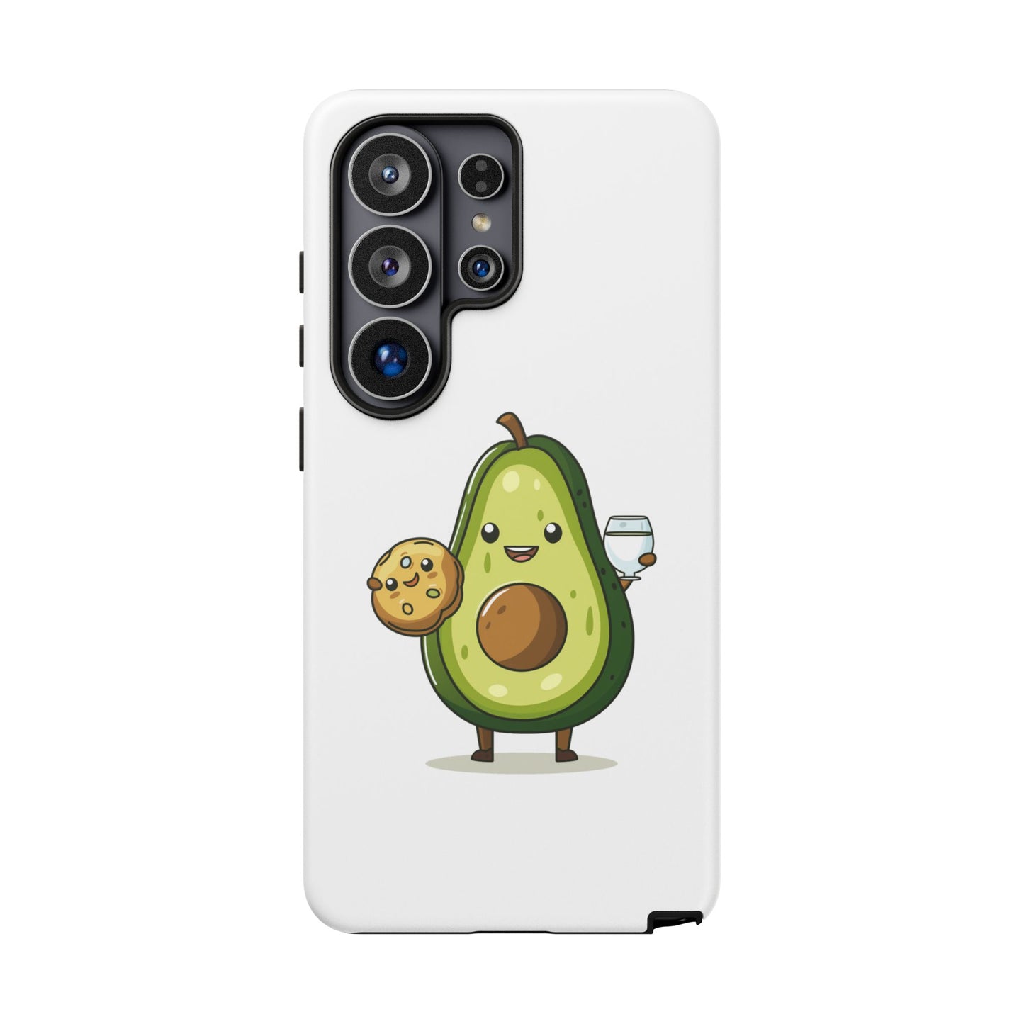 Tough Cases with Cute avocado cartoon character for iPhone, Samsung, and Google case