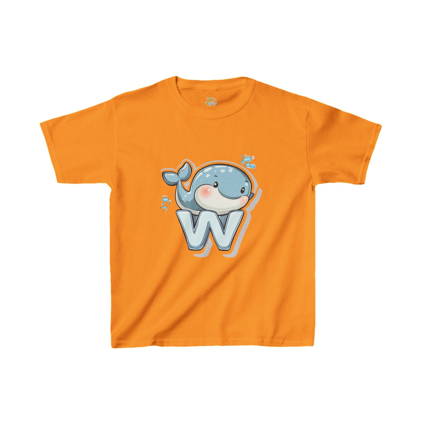 Youth Heavy Cotton™ Tee - Unisex Cute Cartoon Whale Design T-Shirt