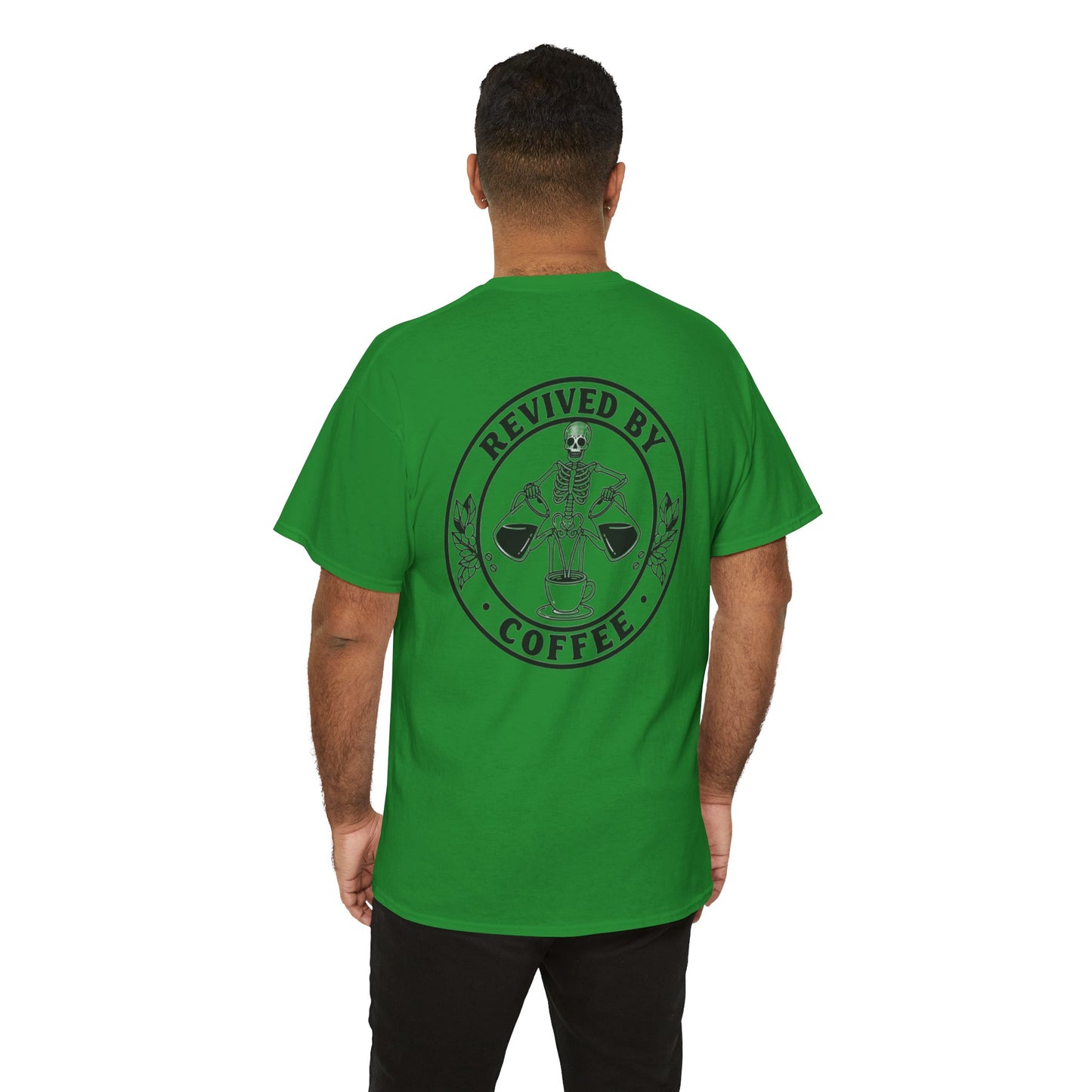 Revived by Coffee Unisex Heavy Cotton Tee - Perfect for Coffee Lovers