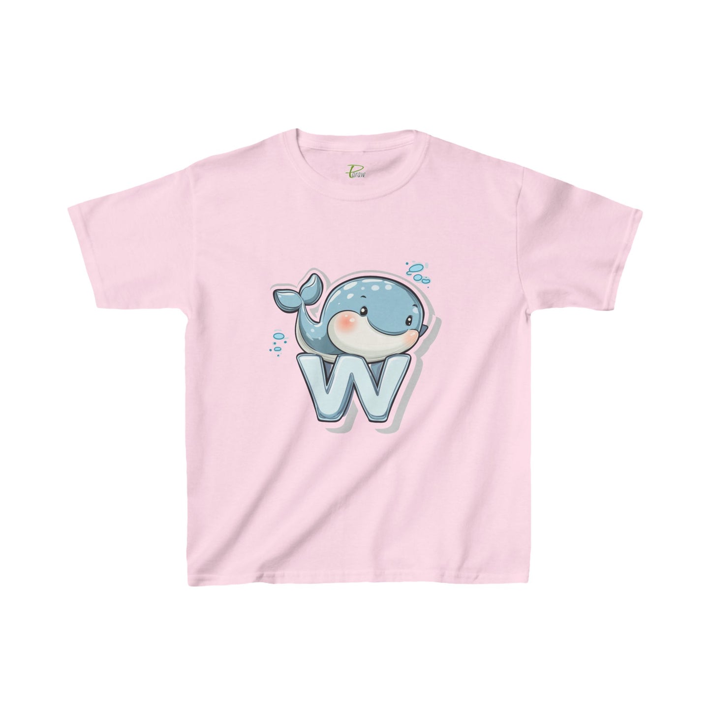 Youth Heavy Cotton™ Tee - Unisex Cute Cartoon Whale Design T-Shirt