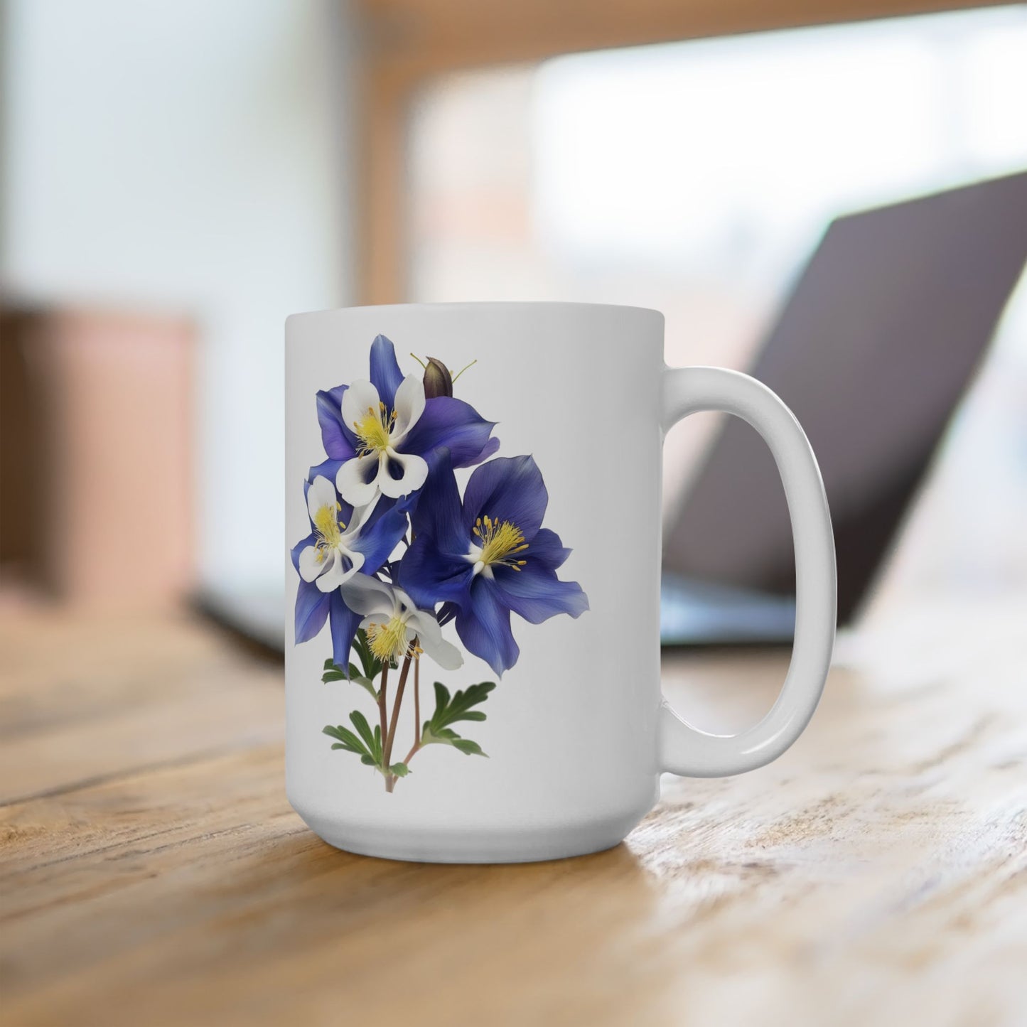 Aquilegias Ceramic Mug, (11oz, 15oz)