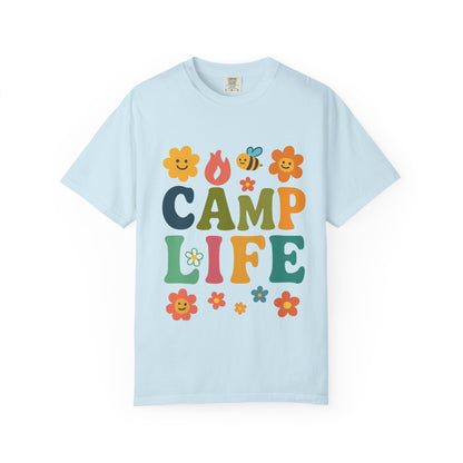Camp Life Unisex Garment-Dyed T-Shirt - Fun and Colorful Outdoor Vibes
