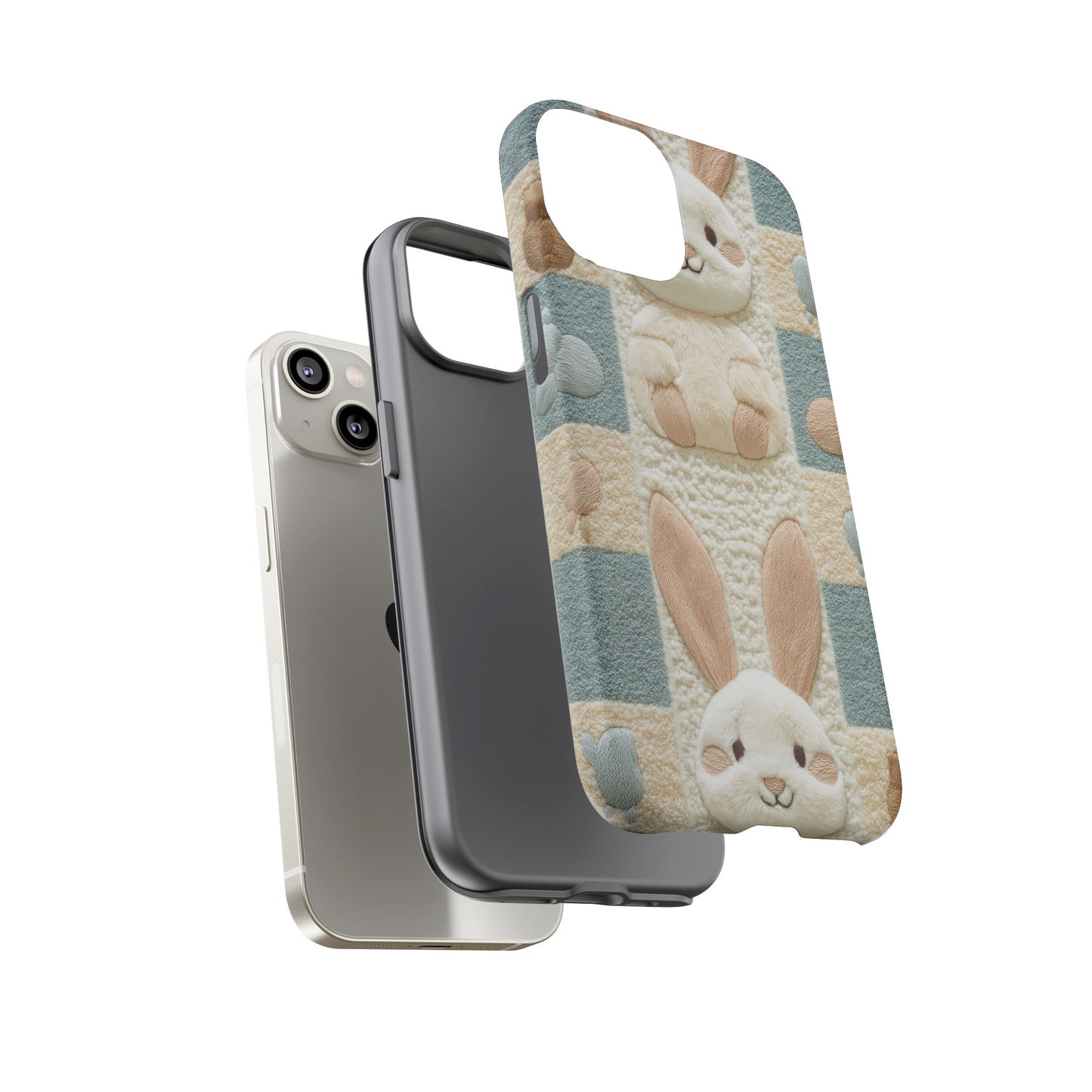 Adorable Rabbits Phone Case – Cute & Durable Protection - iPhone, Samsung, and Google case