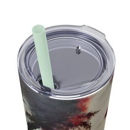 Skinny Tumbler with Straw, 20oz - Forest Insulated Tumbler