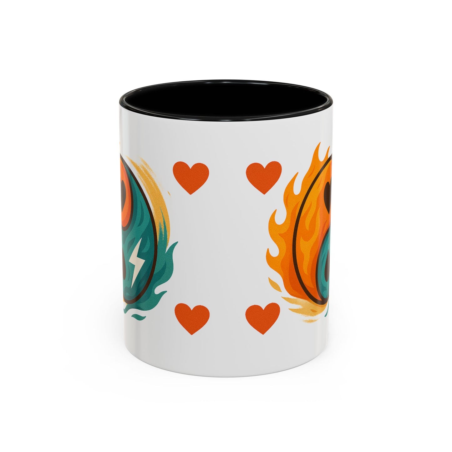Bold Yin Yang Accent Coffee Mug – 11oz & 15oz – Perfect for Coffee Lovers