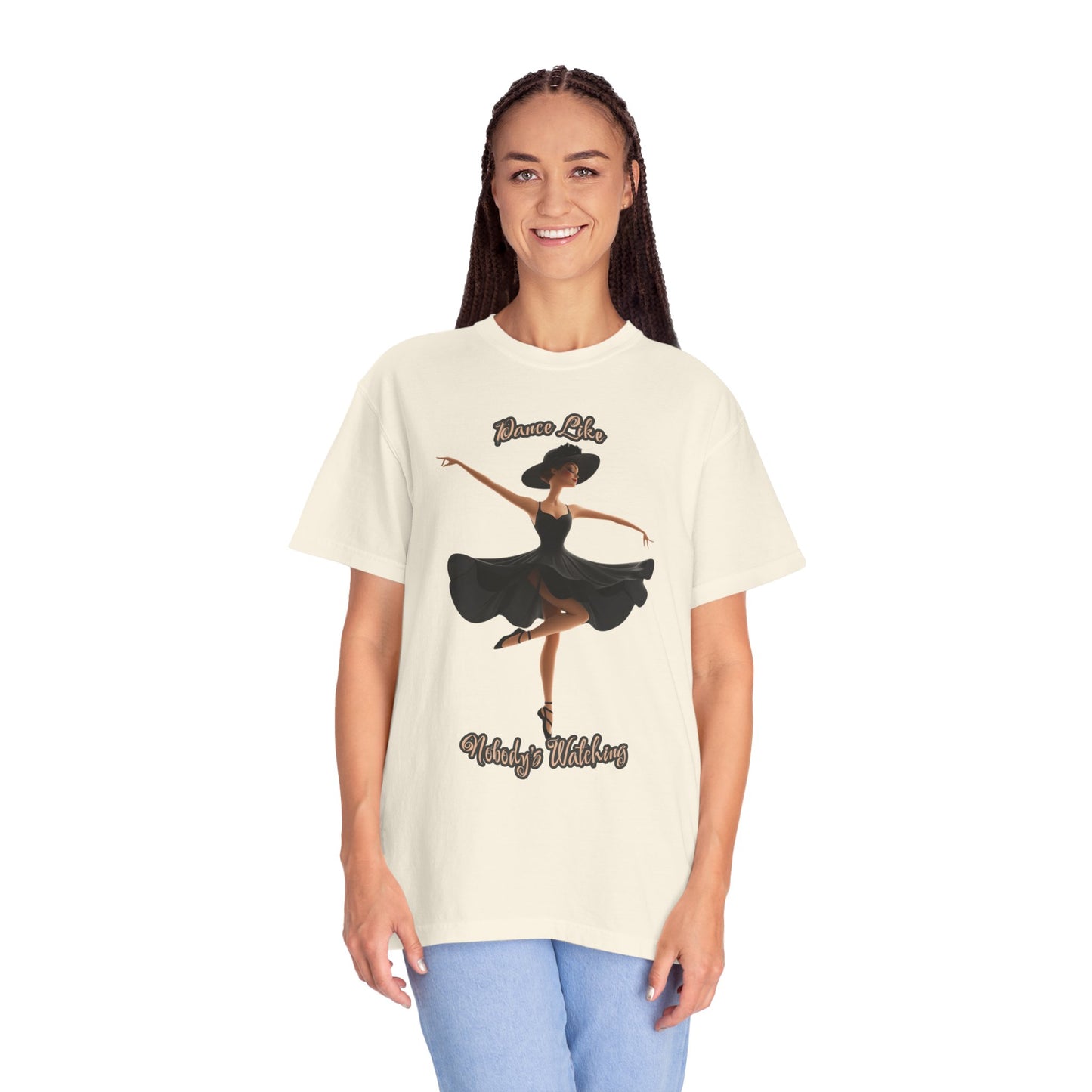 Ballet Inspired Woman's T-Shirt - 'Dance Like Nobody's Watching'