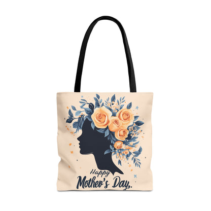 Happy Mother's Day Floral Tote Bag – Perfect Gift for Moms and Caregivers