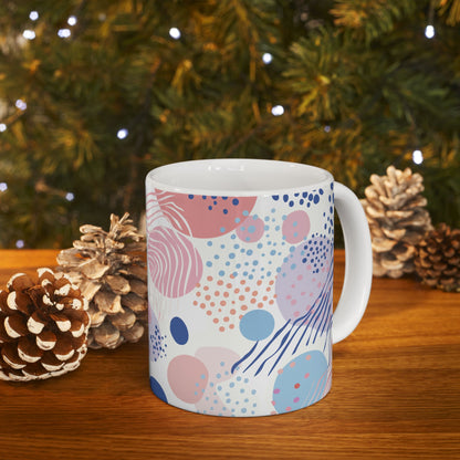 Geometric Shapes Ceramic Mug - (11oz, 15oz)