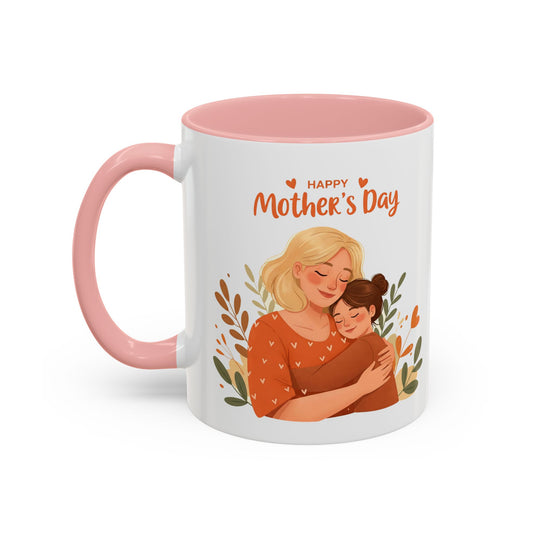 Happy Mother's Day Accent Coffee Mug - 11oz & 15oz, Perfect Gift for Moms