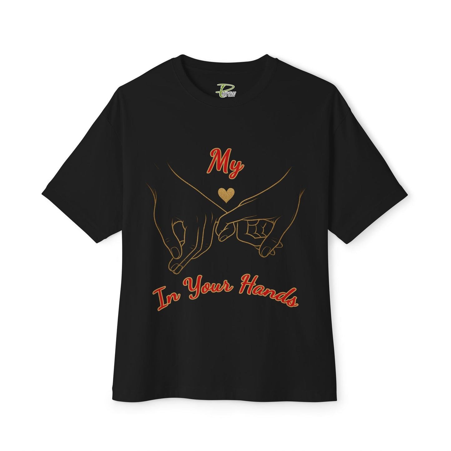 Unisex Oversized Boxy Tee - 'Love Connection' Graphic T-Shirt