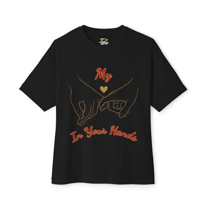 Unisex Oversized Boxy Tee - 'Love Connection' Graphic T-Shirt