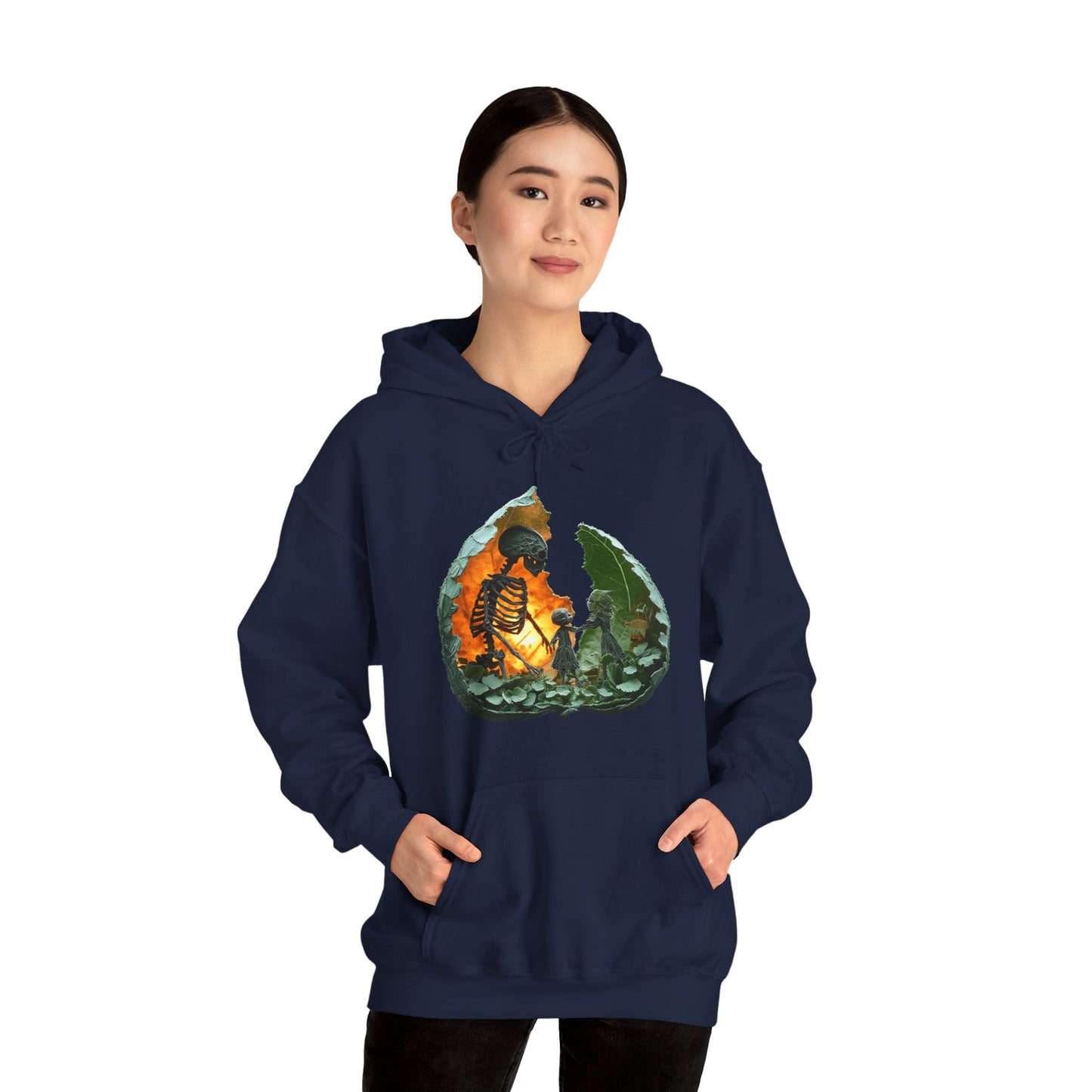 Unisex Heavy Blend™ Hooded Sweatshirt - Skeleton Design Hoodie