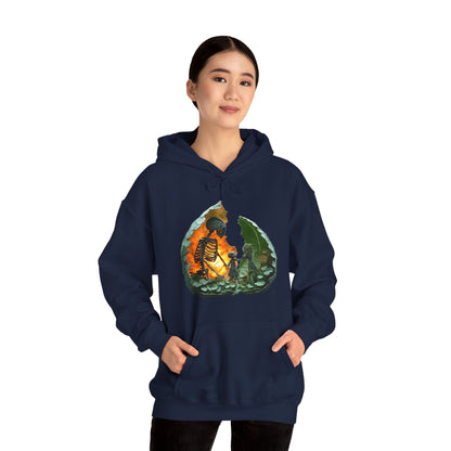 Unisex Heavy Blend™ Hooded Sweatshirt - Skeleton Design Hoodie