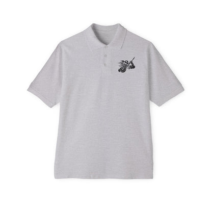 Stylish Men's Polo with Artistic Design, Casual Wear, Gift for Dad, Summer Fashion, Comfortable Polo Shirt