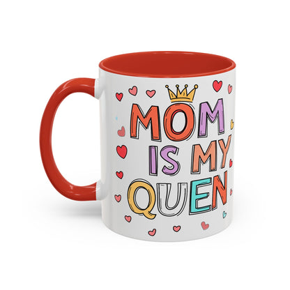 Queen Mom Accent Coffee Mug - Perfect Gift for Mother's Day - Birthday Gift