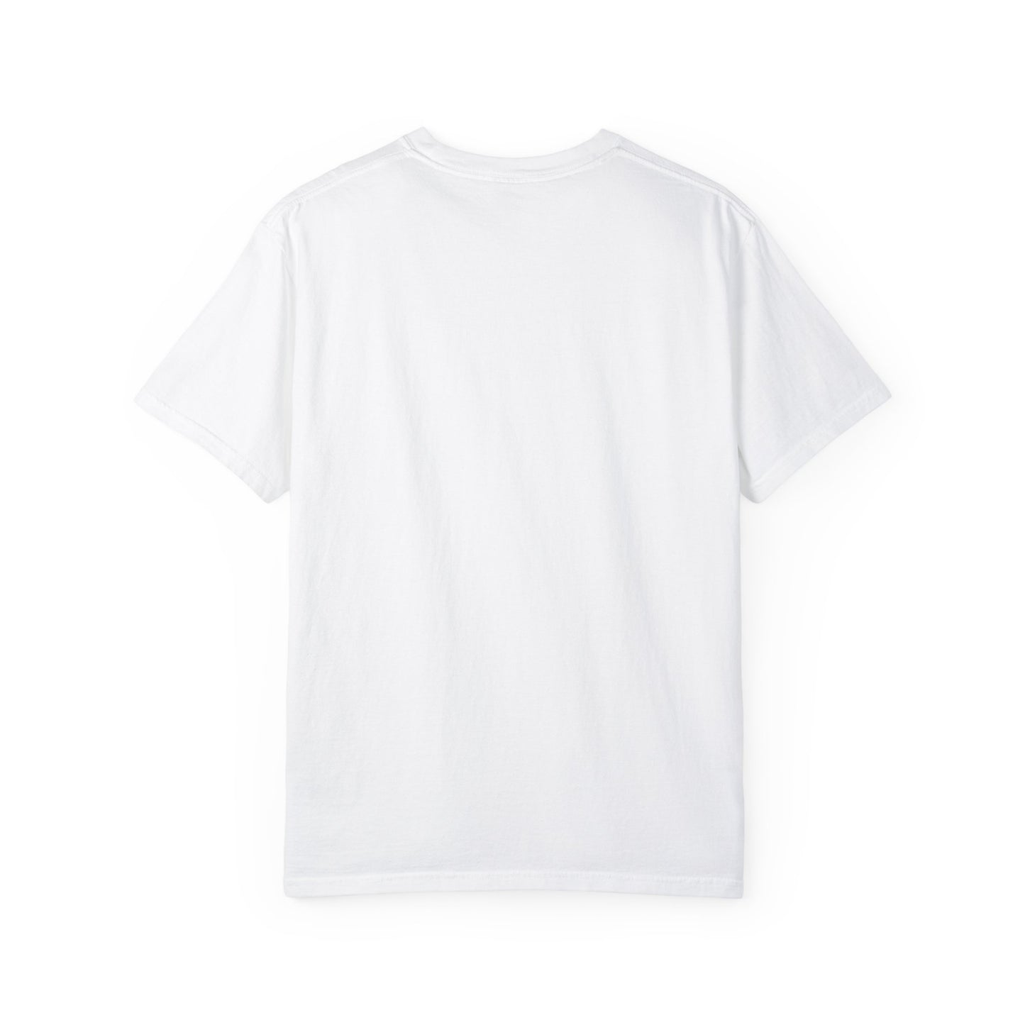Unisex Garment-Dyed T-shirt - Journey of Heart - Train Tracks Coming out from Heart