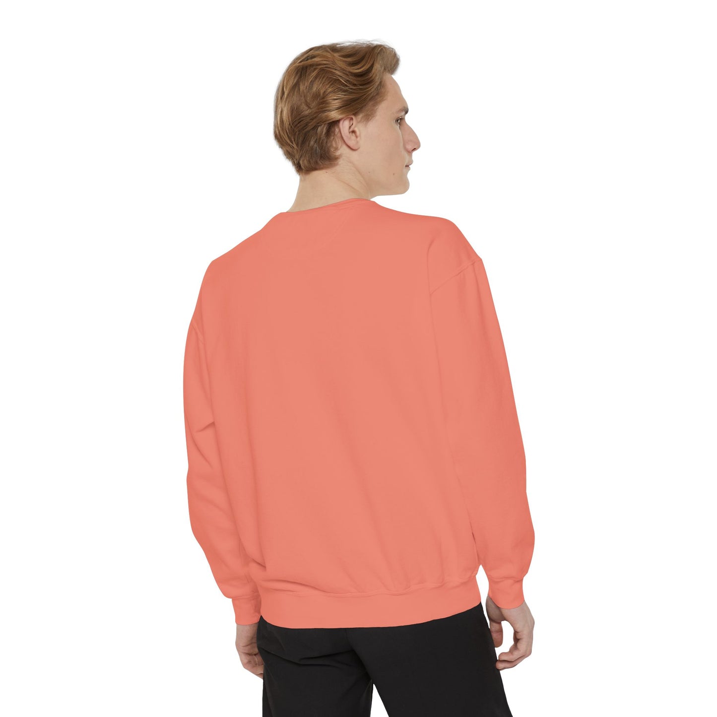 Men's Garment-Dyed Sweatshirt - Happy Vibes