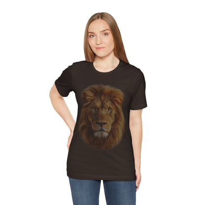 Unisex Lion Portrait Tee - Majestic King of the Jungle T-shirt