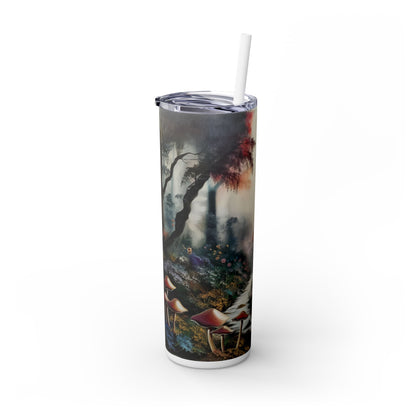 Skinny Tumbler with Straw, 20oz - Forest Insulated Tumbler