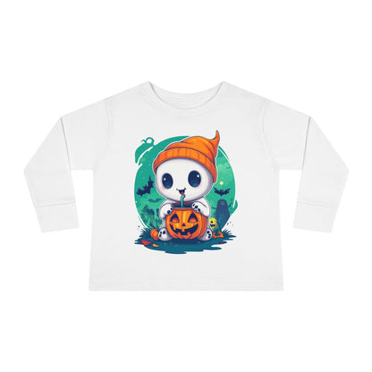 Toddler Long Sleeve Tee - Cute Halloween Design - Soft & Cozy Toddler Shirt