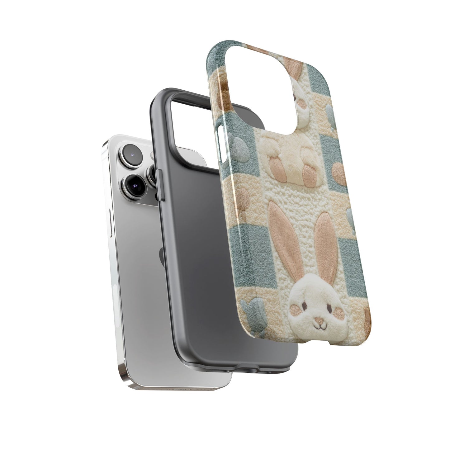 Adorable Rabbits Phone Case – Cute & Durable Protection - iPhone, Samsung, and Google case