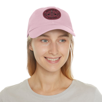 Revived by Coffee Dad Hat with Leather Patch - Perfect Gift for Coffee Lovers