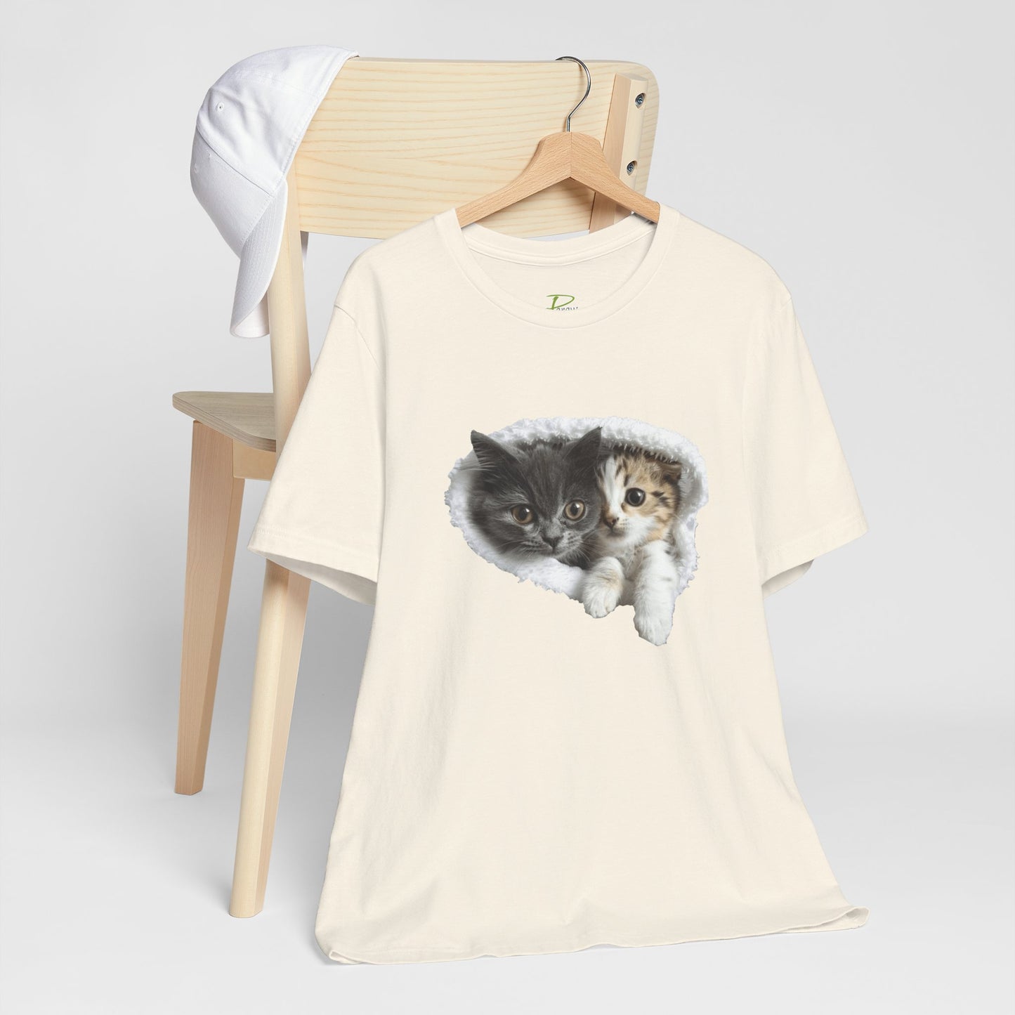 Cute Cats T-shirt for Cat Lovers - Lightweight Fabric Tee