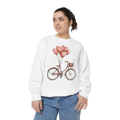 Vintage Bike Dreams: Unisex Garment-Dyed Sweatshirt