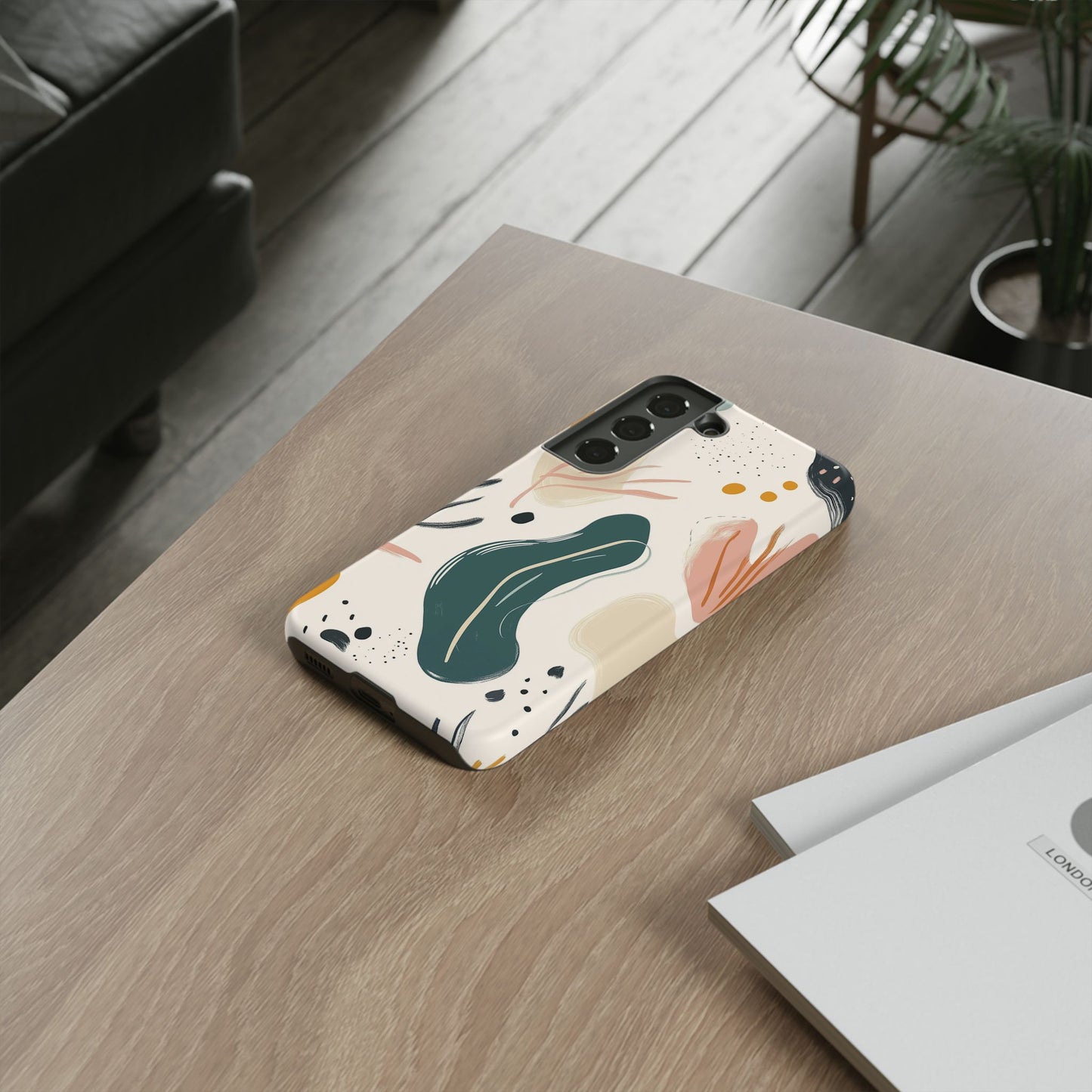 Phone Case with Abstract Art design - iPhone, Samsung, and Google case