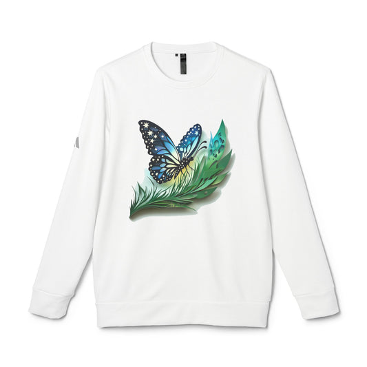 Butterfly Adidas Unisex Fleece Crewneck Sweatshirt