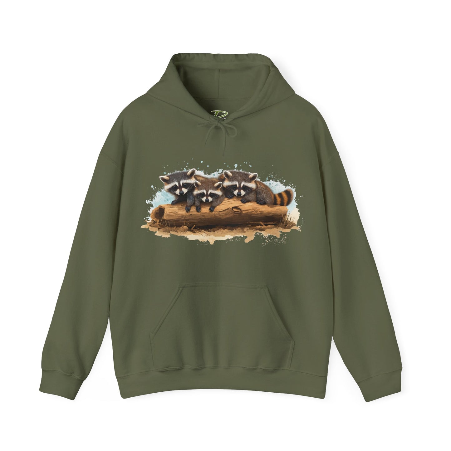 Cozy Raccoon Hooded Sweatshirt - Unisex Heavy Blend™- Raccoon in hoodie - Raccoon Hoodie with ears