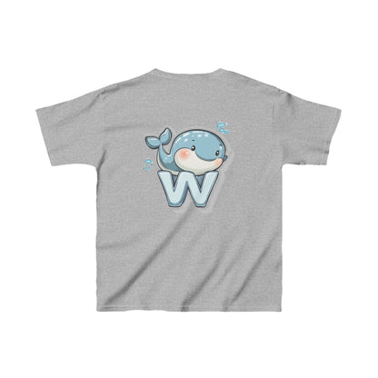 Youth Heavy Cotton™ Tee - Unisex Cute Cartoon Whale Design T-Shirt